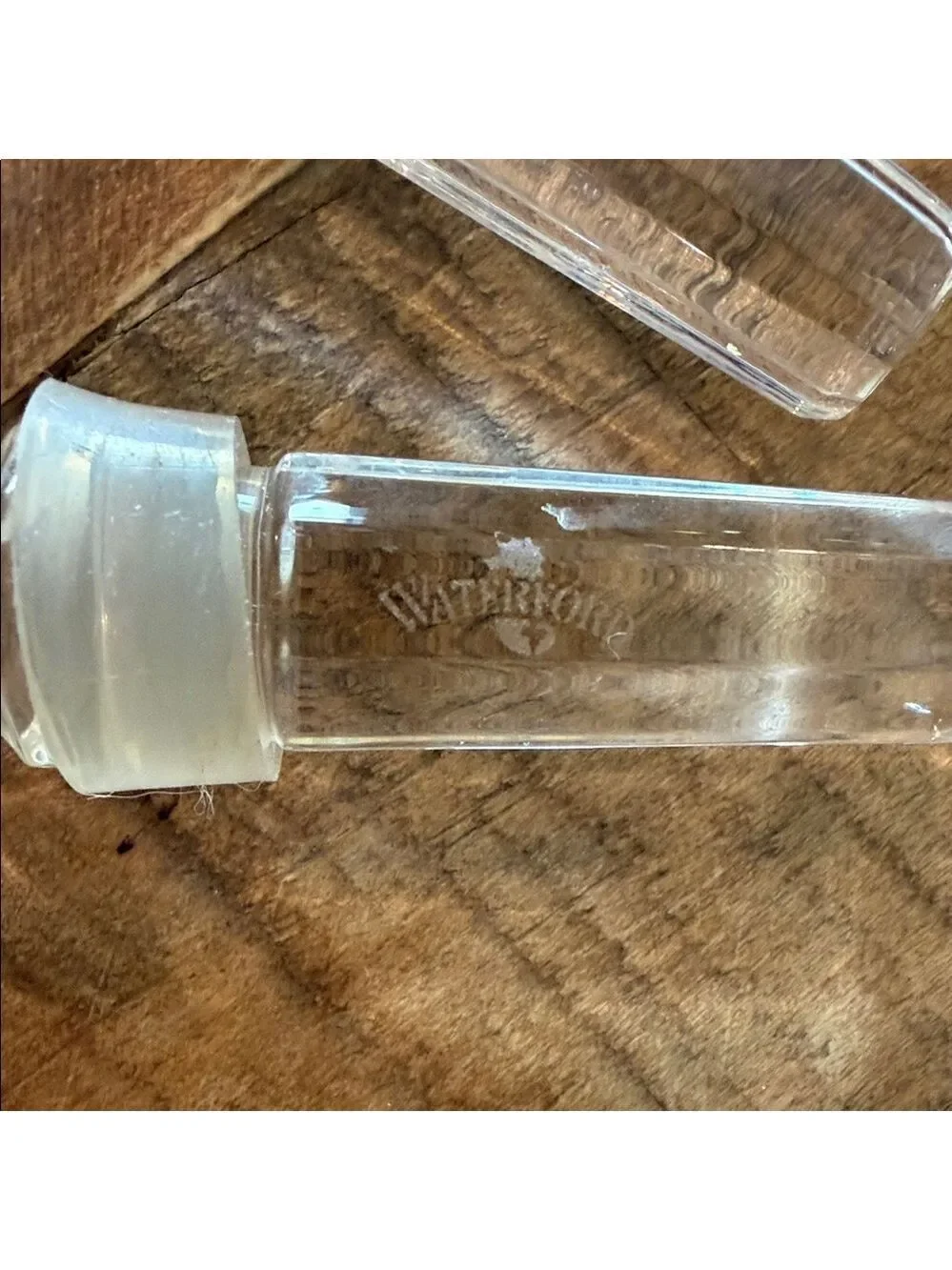 Waterford Crystle Pair of 2 Clear Star or Snowflake Wine Bottle Stoppers 4.5”
